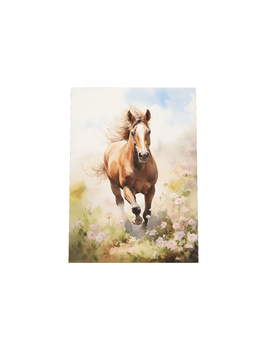Watercolor Horse Galloping in the Fields product image (5)