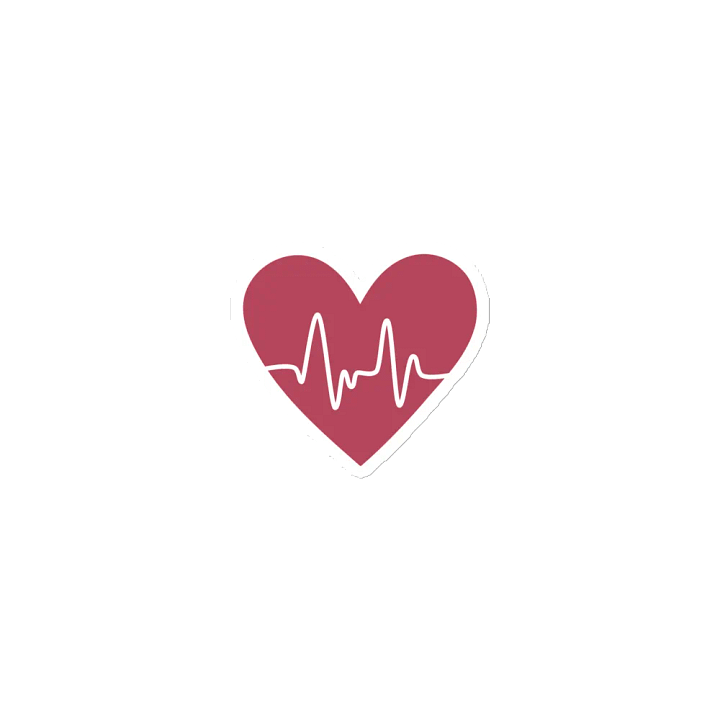 Heartbeat EKG Die-Cut Magnets product image (1)