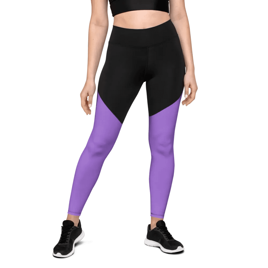 Plain Color Amethyst Sports Leggings product image (1)