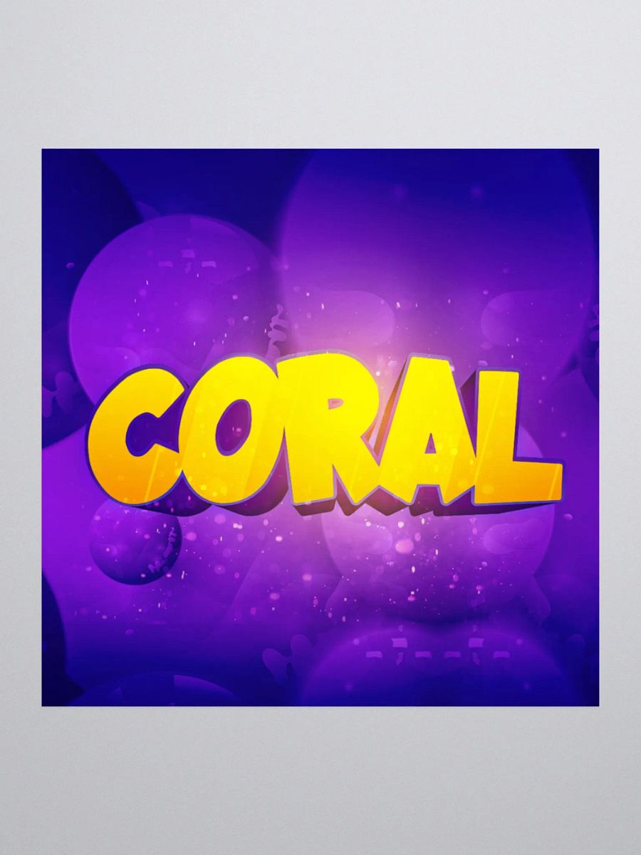 Coral Logo Sticker product image (1)