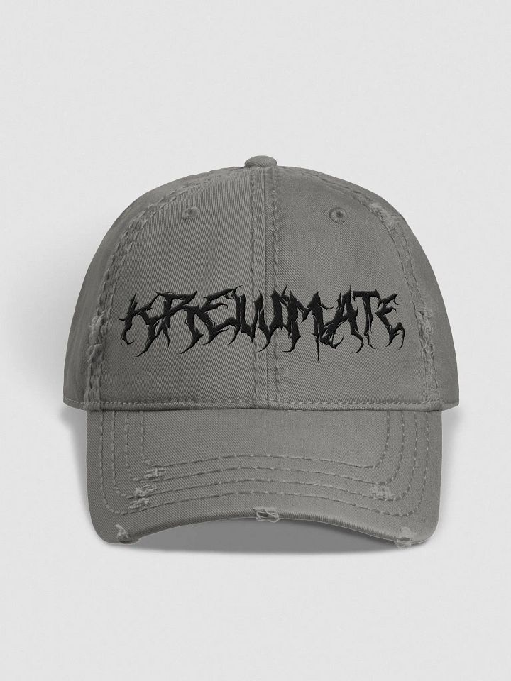 Metal Krewmate Hat - Distressed (Black Logo) product image (1)
