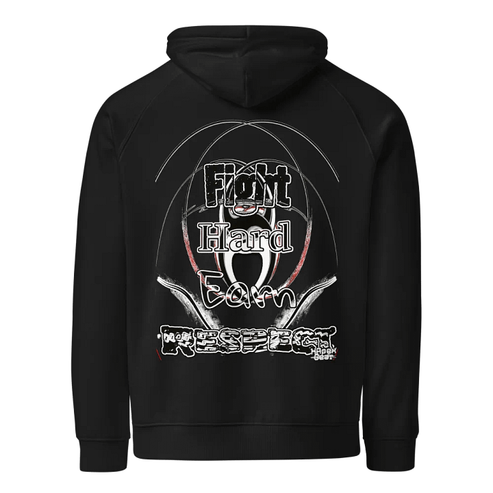 Fight Hard Earn Respect - Unisex Eco Raglan Hoodie product image (1)