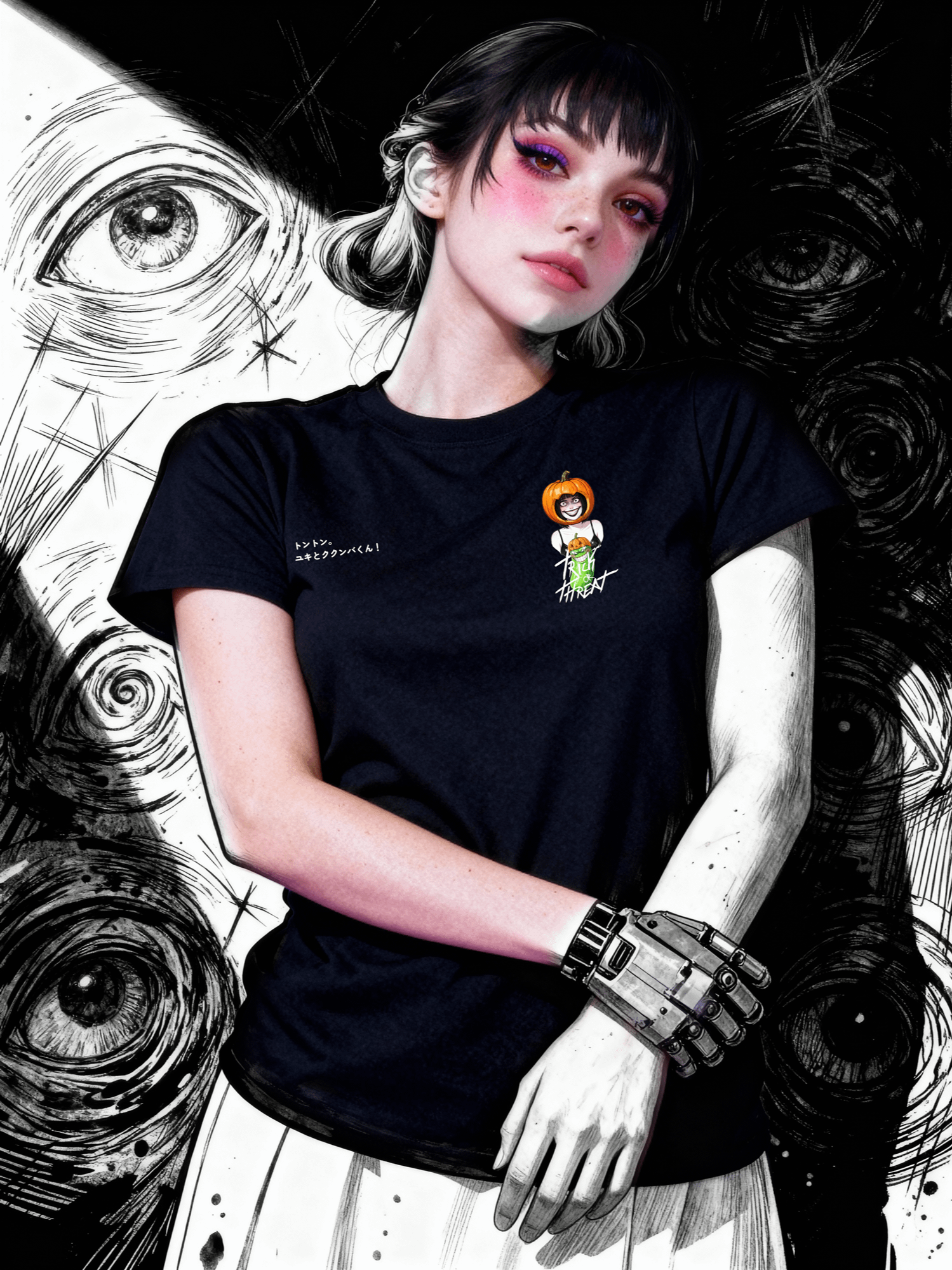 TIREDBOYSCLUB™ / TRICK OR THREAT TEE DARK product image (1)