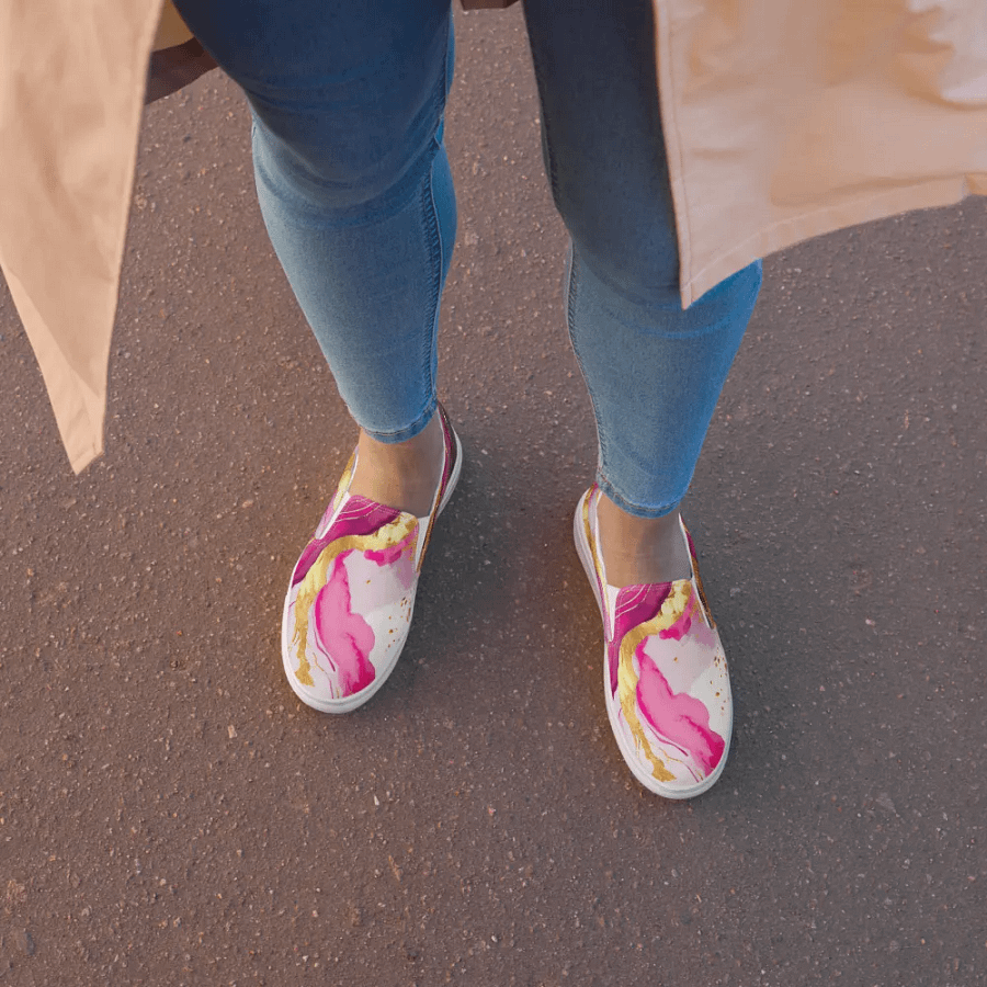 Marbled Elegance Slip-Ons product image (8)