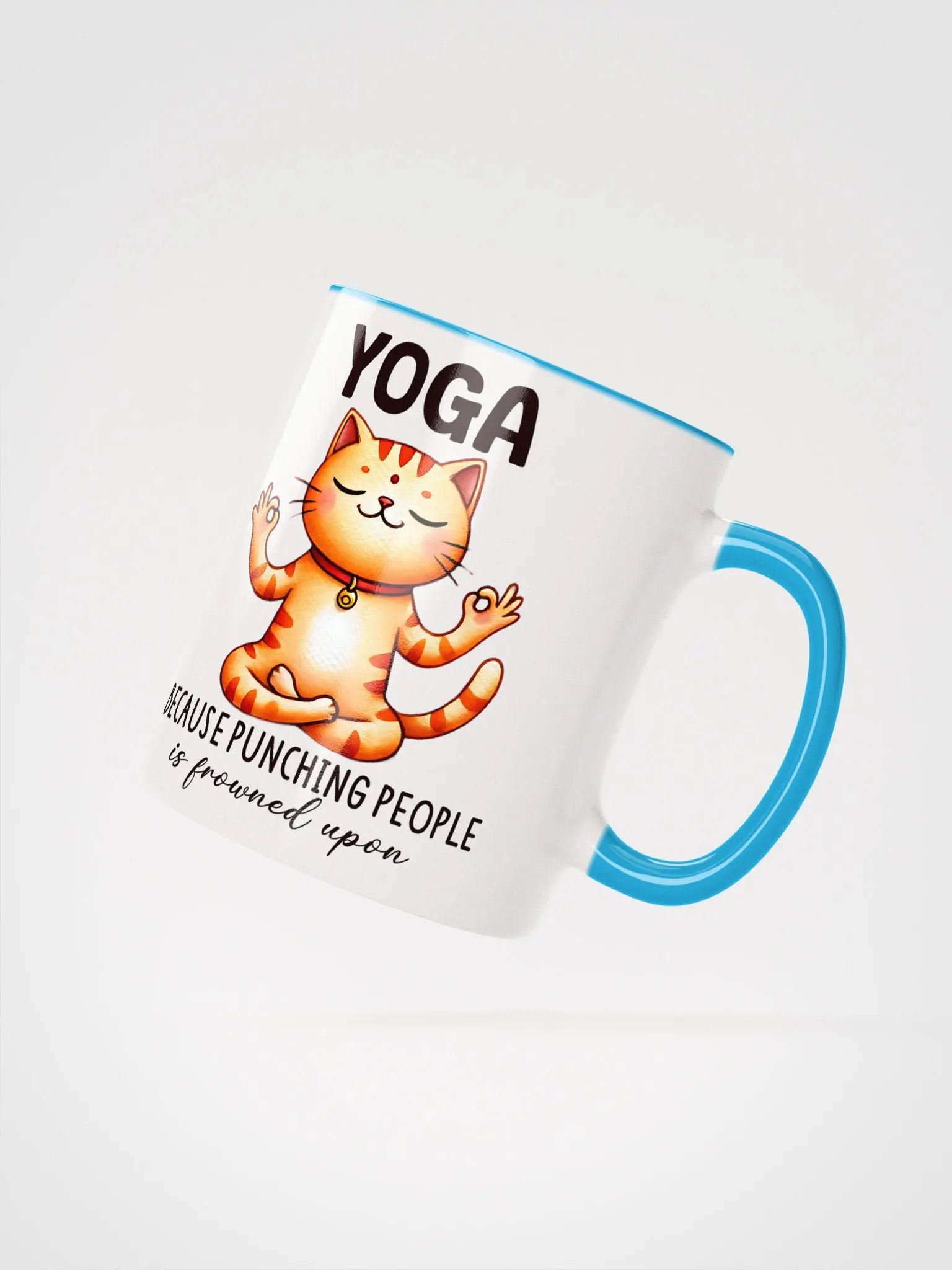 Yoga because punching people is frowned upon Mug product image (8)