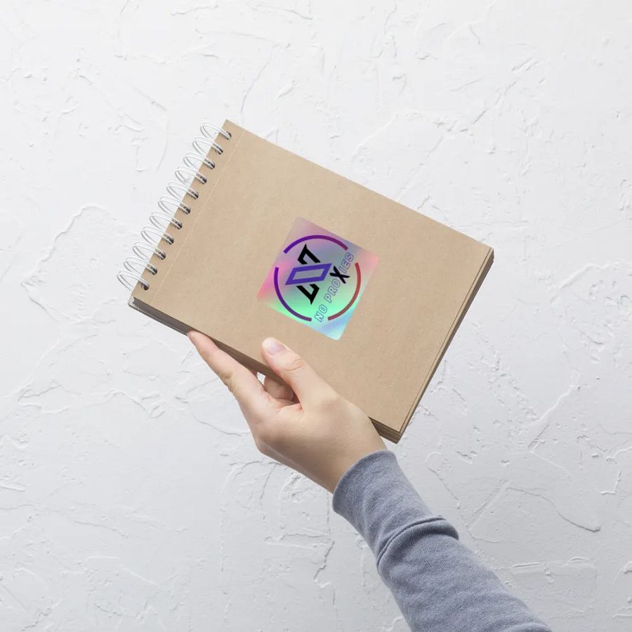 No Proxies Holographic Sticker product image (7)