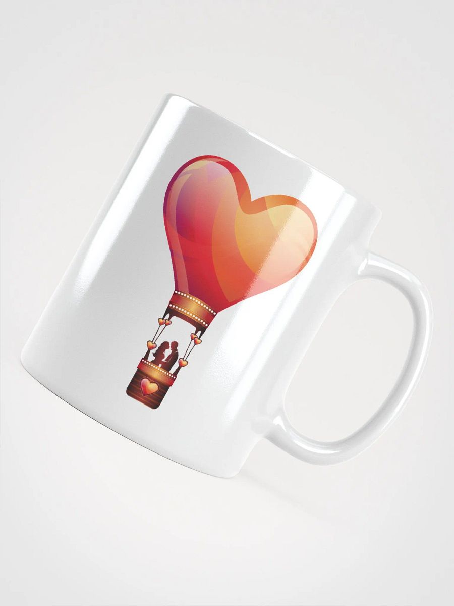 LOVE COUPLE IN A HOT AIR BALLOON HEART, LOVE, PROFILE, RED, PUNK, RETRO, VINTAGE, ADVENTURE, VALENTINES DAY, ROMANTIC, ROMANCE, COUPLE, GIRLFRIEND, BOYFRIEND, HUSBAND, WIFE product image (4)