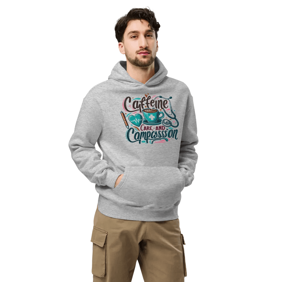 Caffeine, care, and compassion hoodie product image (7)