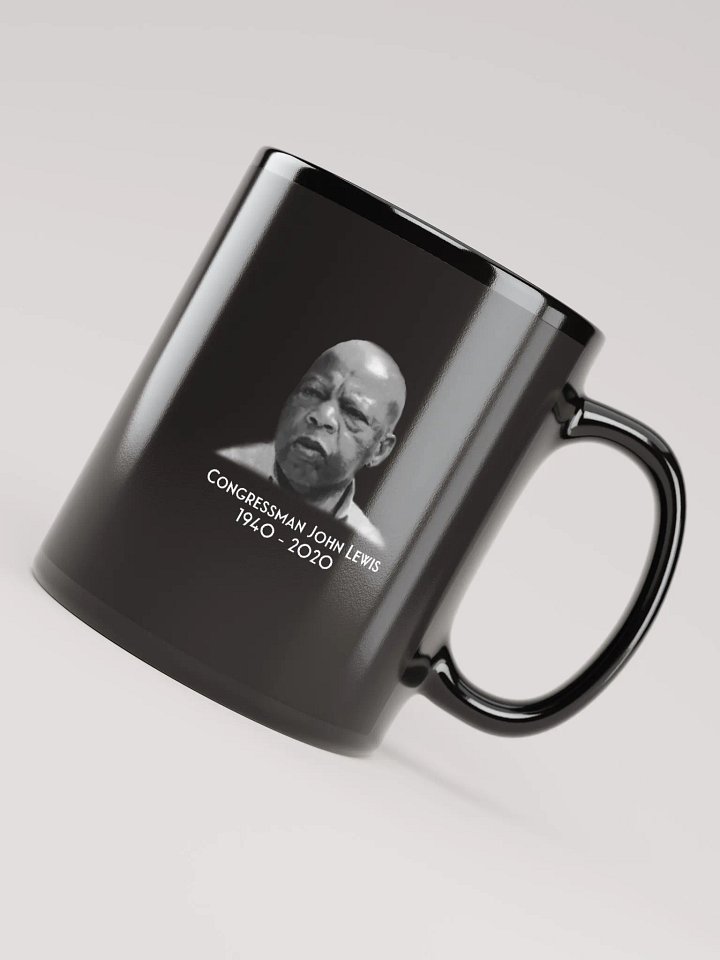 Good Trouble, Black Mug 11 oz, Yellow Letters product image (2)