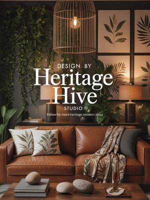 Soft Heritage Modern 🕯️✨ Inspired by British heritage design — where classic craftsmanship meets soft, modern living. Layer vintage textures, sculptural lighting, and a touch of greenery for warmth and depth. Which heritage-modern detail is your favourite? 👇 #heritagemodern #ukinteriors #homedecortrends #wallartdecor #layeredtextiles       