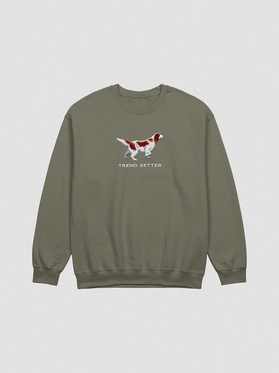 Trend Setter Sweatshirt (Embroidered) of an Irish Red & White Setter product image (4)