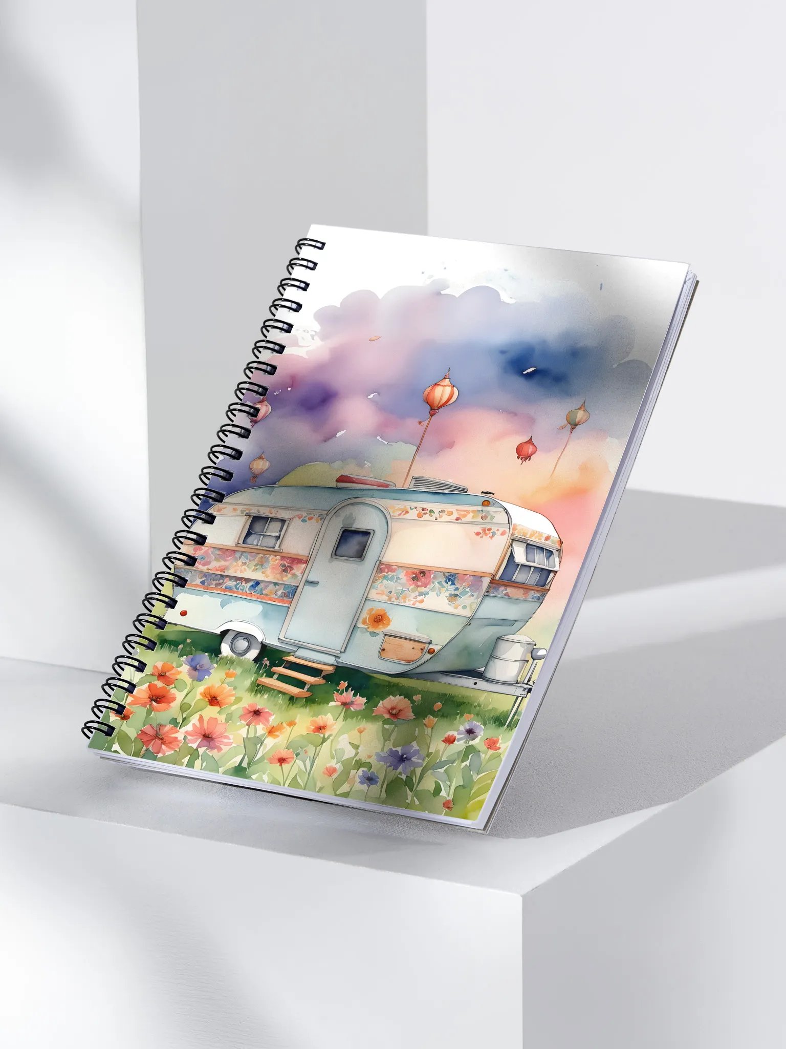 Lanterns & Wildflowers Adventure Spiral Notebook product image (3)