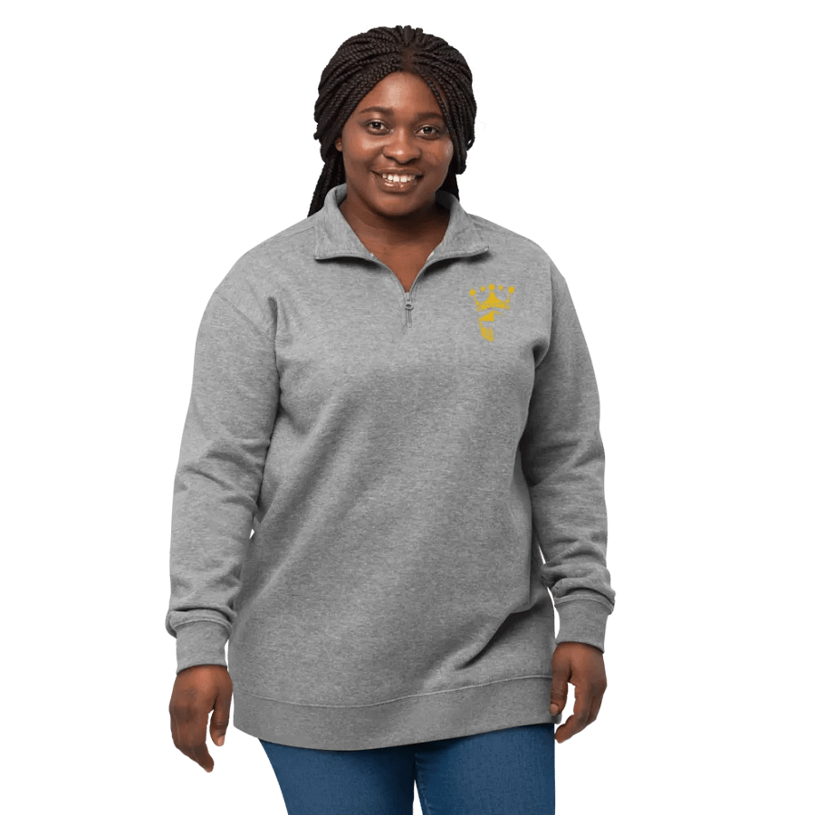 King and crown embroider Fleece Pullover 1/4 zip product image (5)