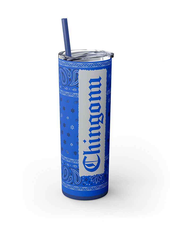 Blue Chignon Tumbler Wrap PNG Elegant Woman Silhouette Wrap for 20oz Skinny Tumblers product image (2)