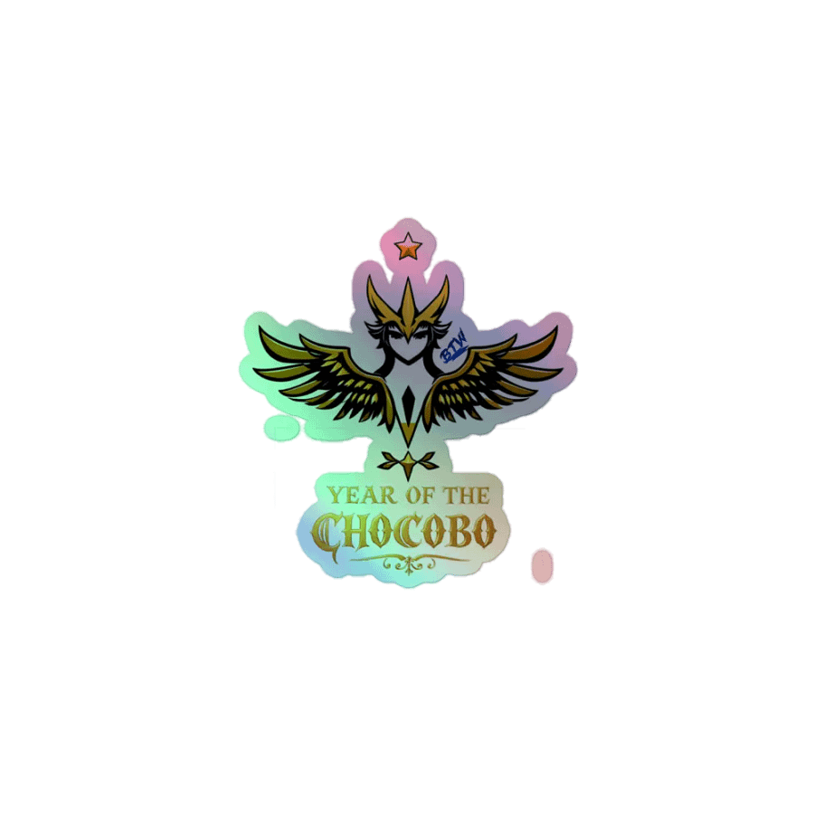 BTW year of the chocobo holo sticker product image (1)