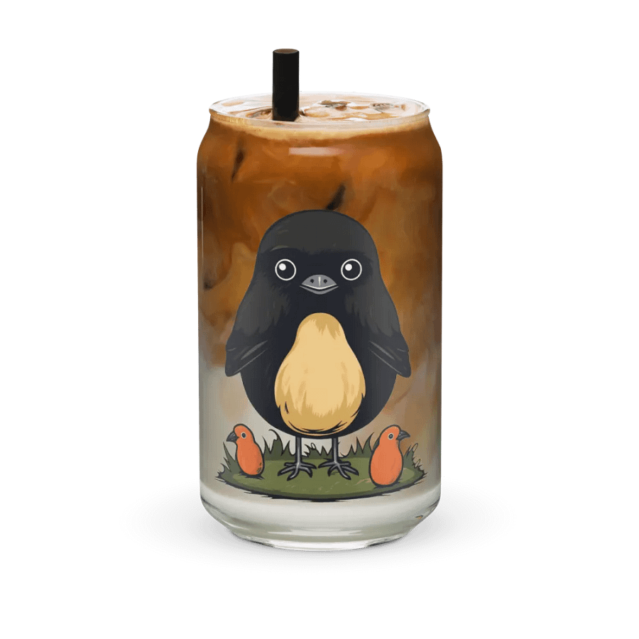 Can-Shaped Glass 🖤 Big Bird & Little Birds product image (36)