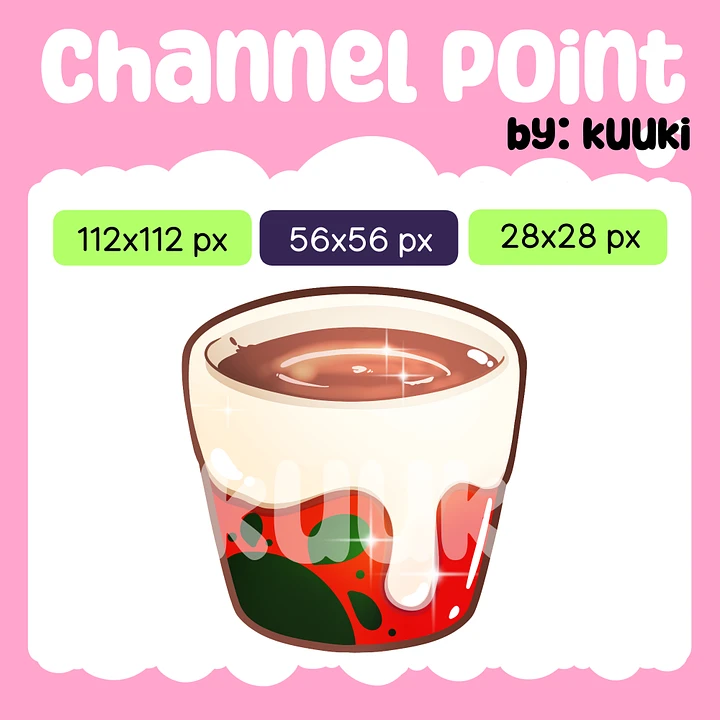 [Channel Point] Christmas Hot Chocolate-3 | Twitch Channel Point Icon | Twitch Emotes | Stream Emotes | Discord | Channel Points Redeem product image (1)