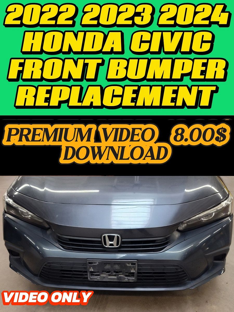 2022 - 2024 HONDA CIVIC FRONT BUMPER REPLACEMENT TUTORIAL product image (1)