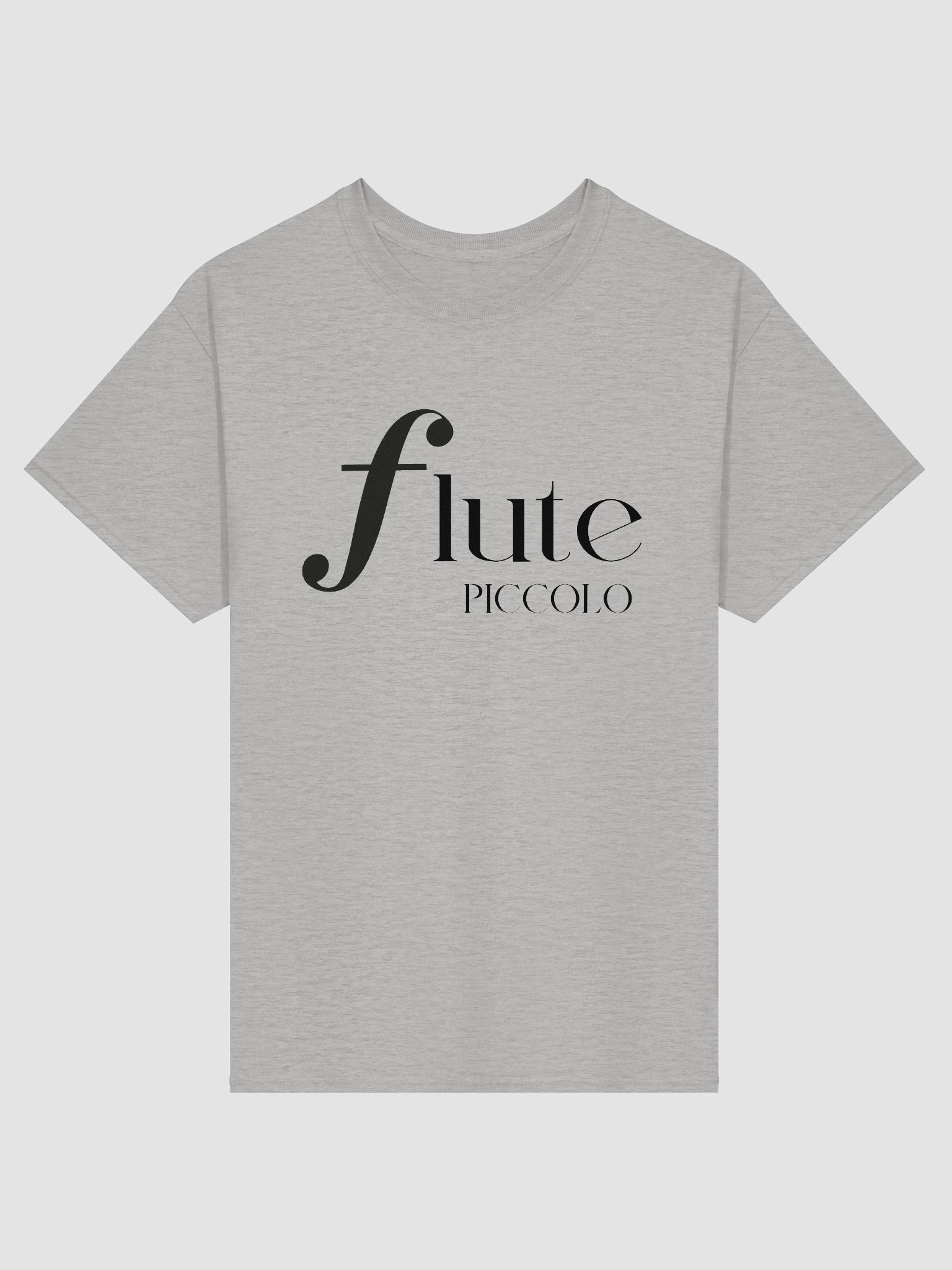 Forte Flute Tee -Black Letters - Piccolo - Unisex product image (7)