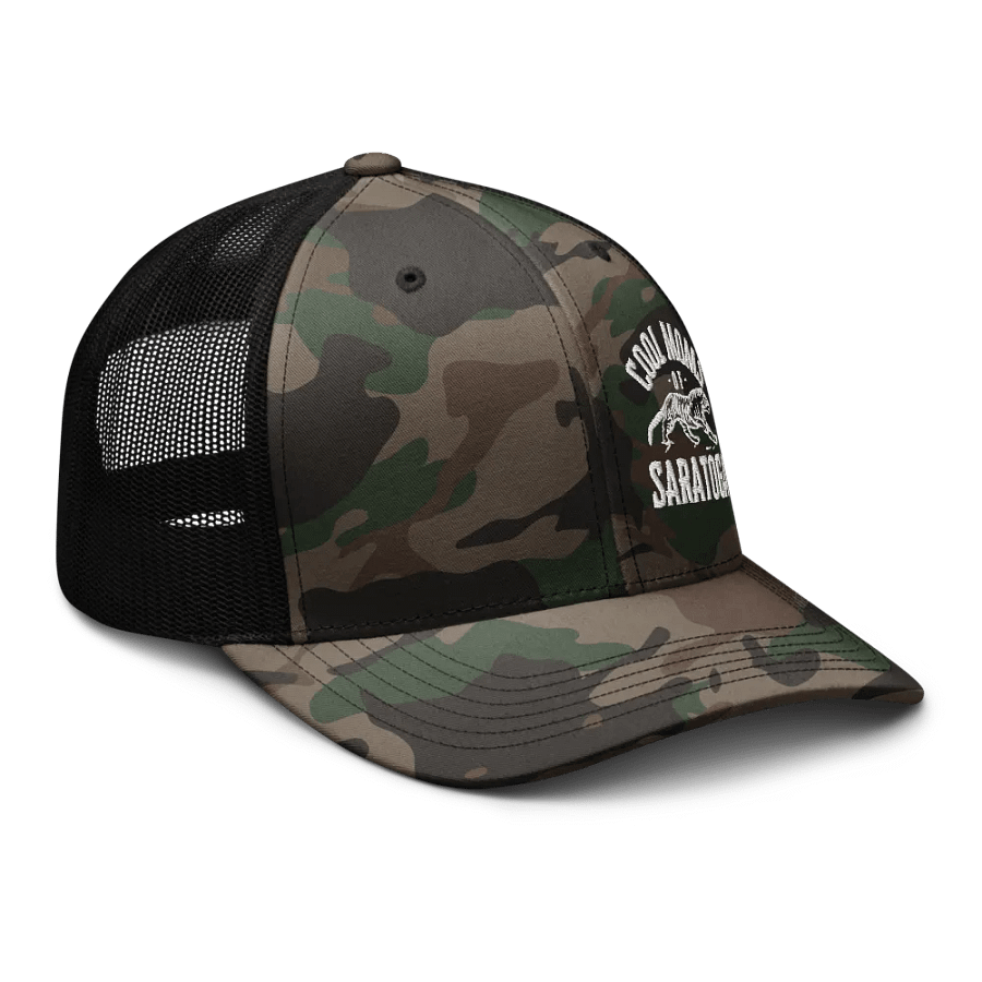 Cool Moms of Saratoga Tiger Camo Trucker Hat product image (6)