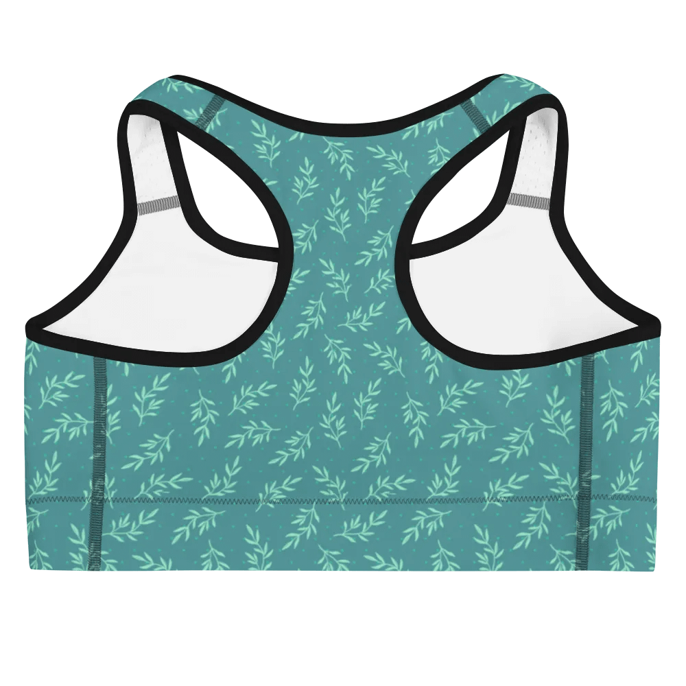 Turq All-Over Print Sports Bra product image (4)