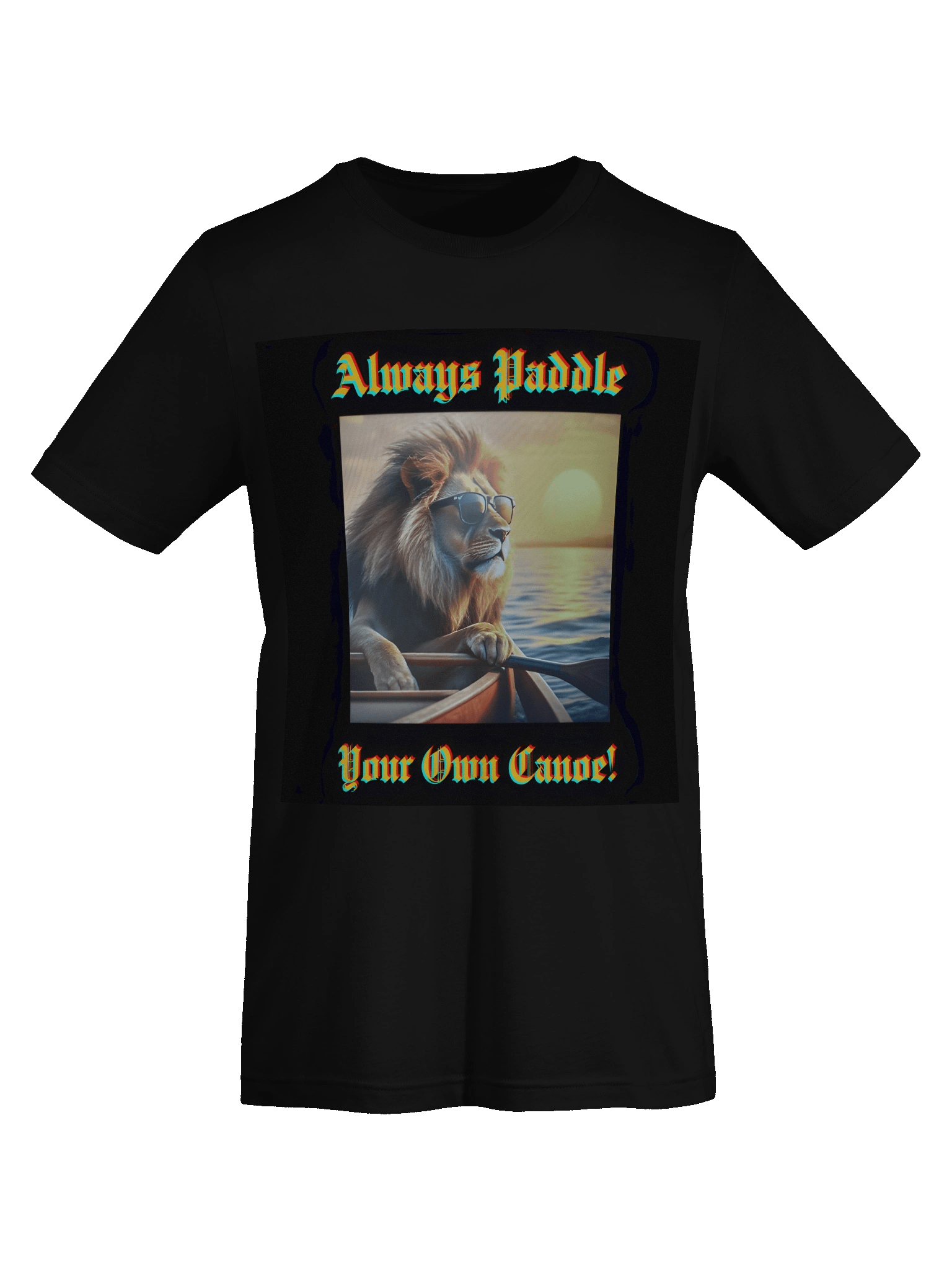 Sunset Paddling Lion T-Shirt product image (7)