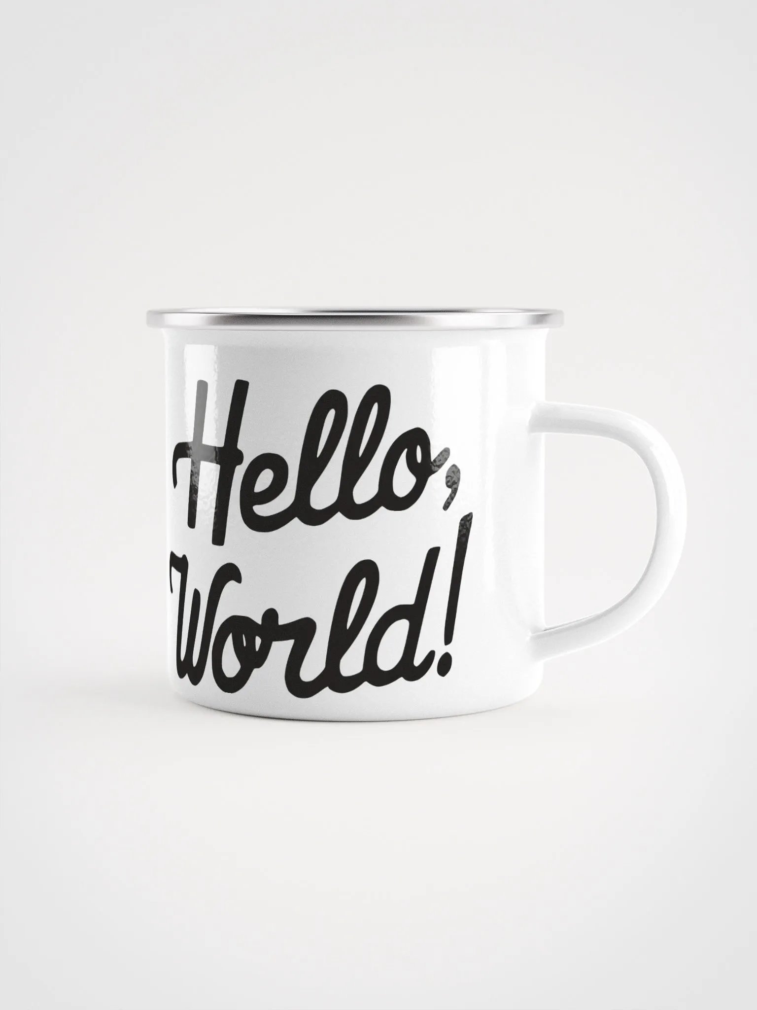 Hello World! Enamel Mug: A Coder's First Cheers product image (1)