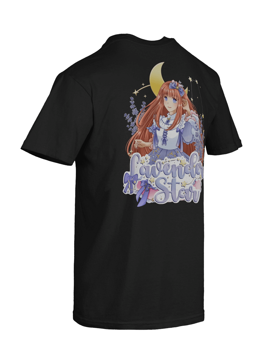 Lavender Star T-Shirt in Black product image (8)