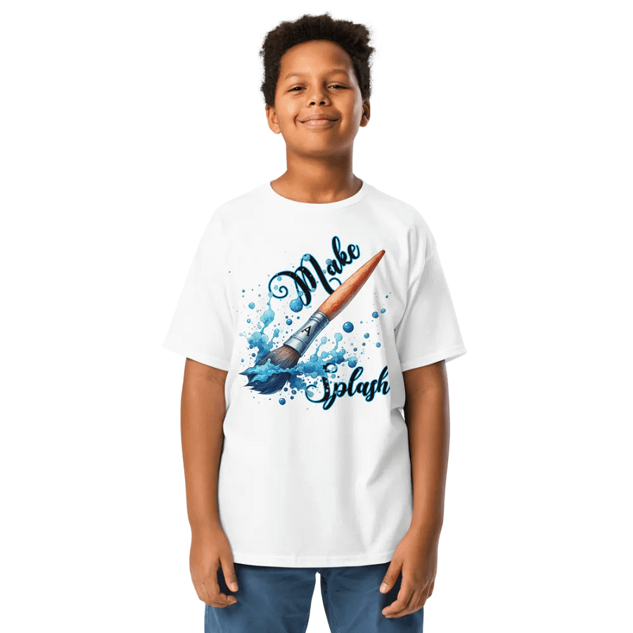 Splashy Brush Youth Tee product image (21)