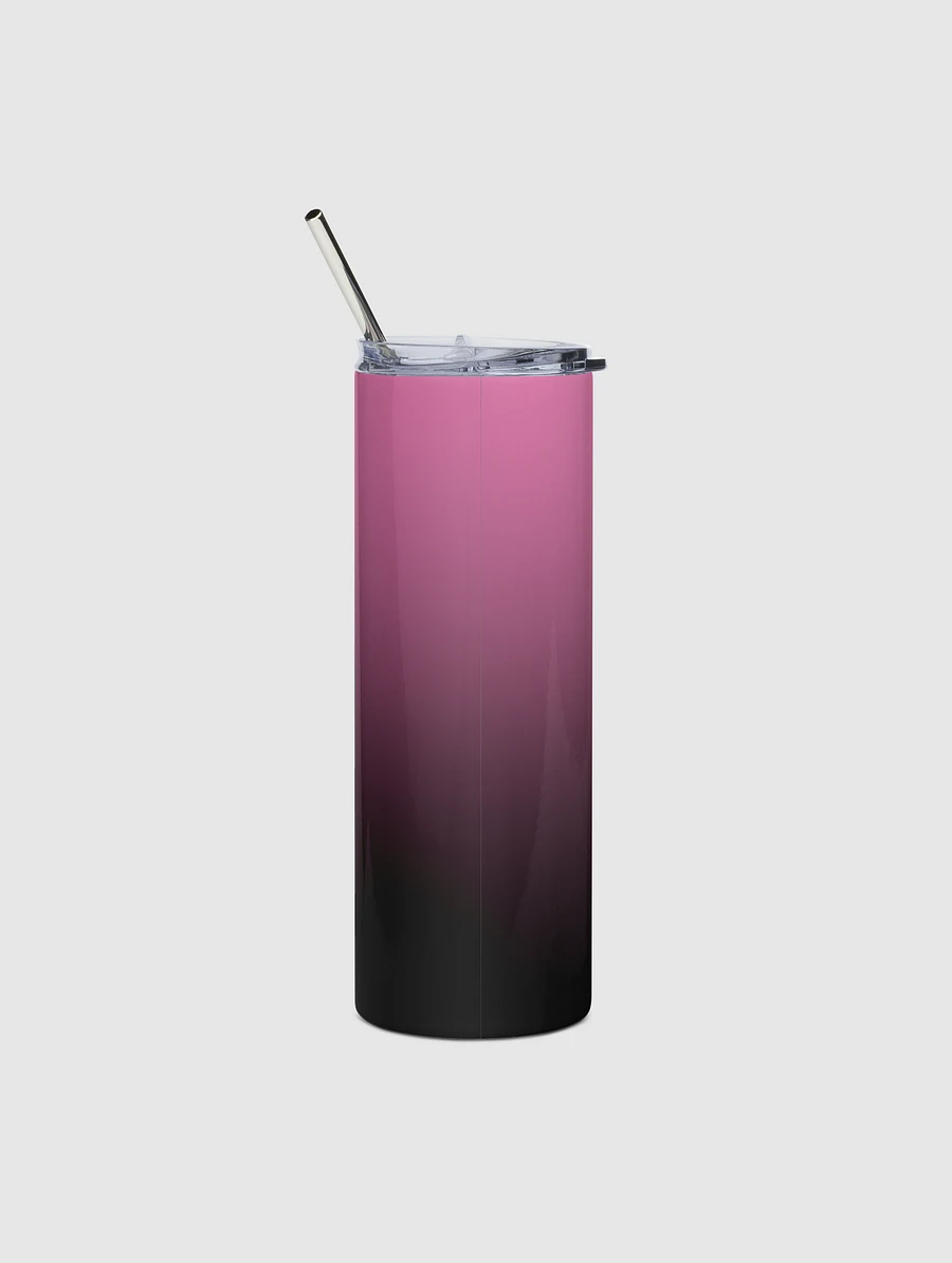 Stainless steel tumbler - Standard | Dark Mode | Pink Fade product image (4)