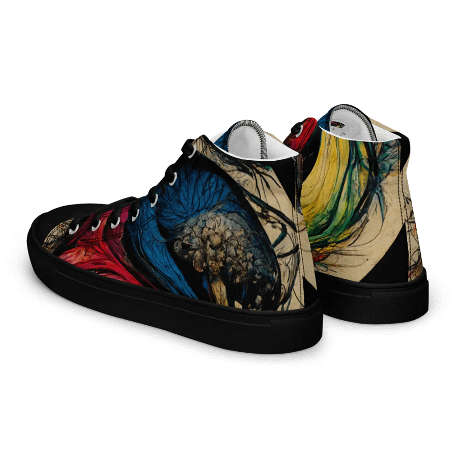 Yin-Yang Swirl High Top Canvas Shoes product image (5)