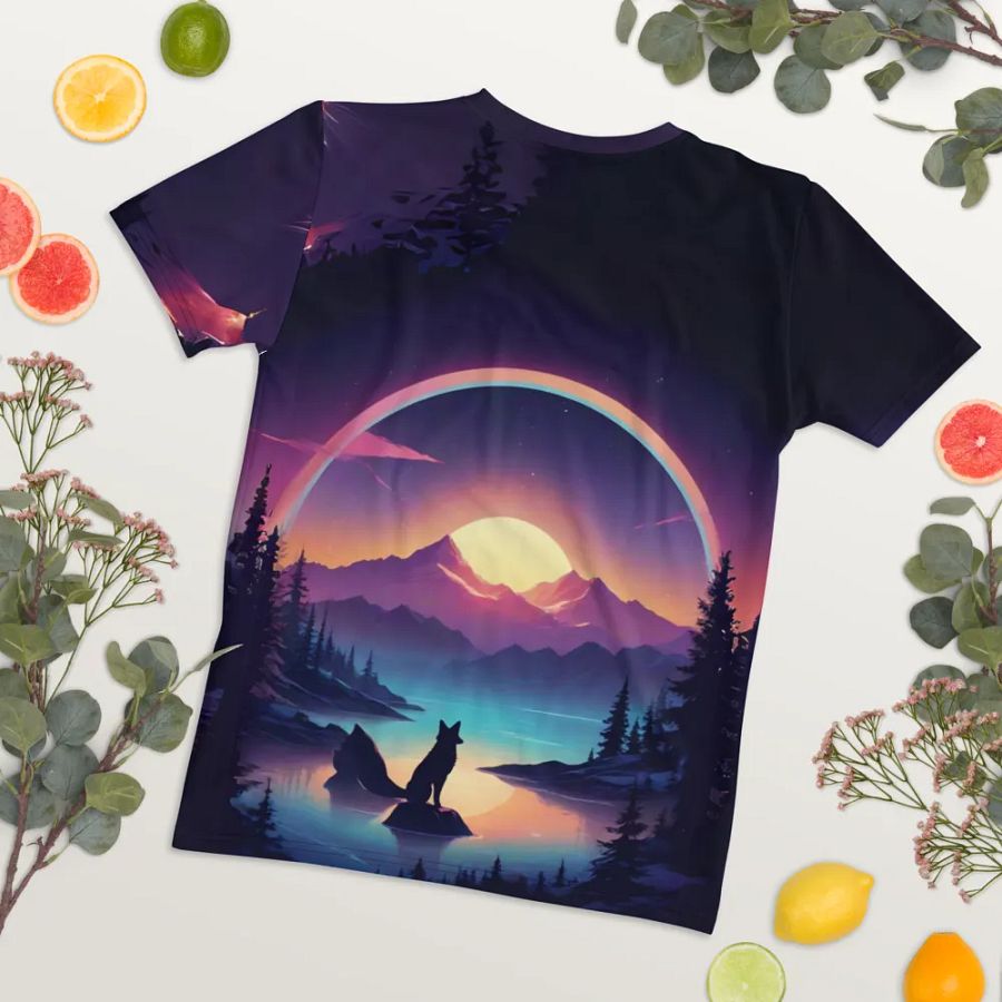 Wolf All Over Print T-shirt product image (8)