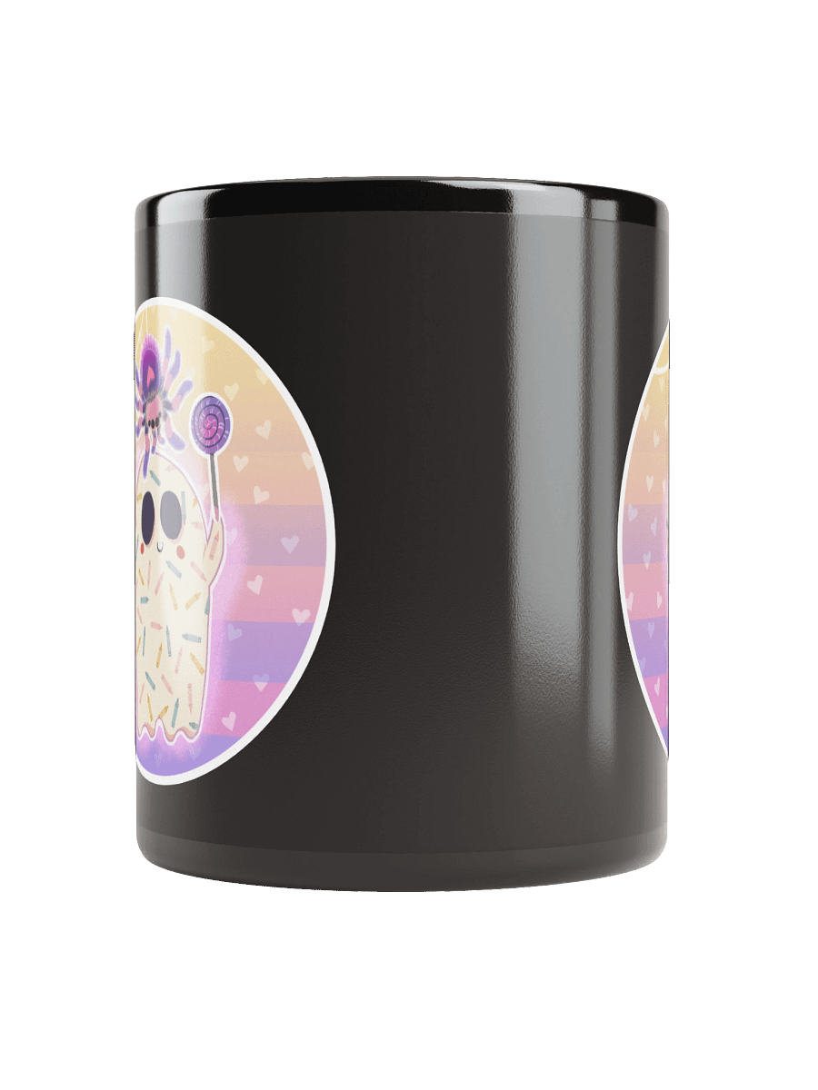 Pastel Little Ghost Spider Pet - Black Ceramic Mug product image (5)
