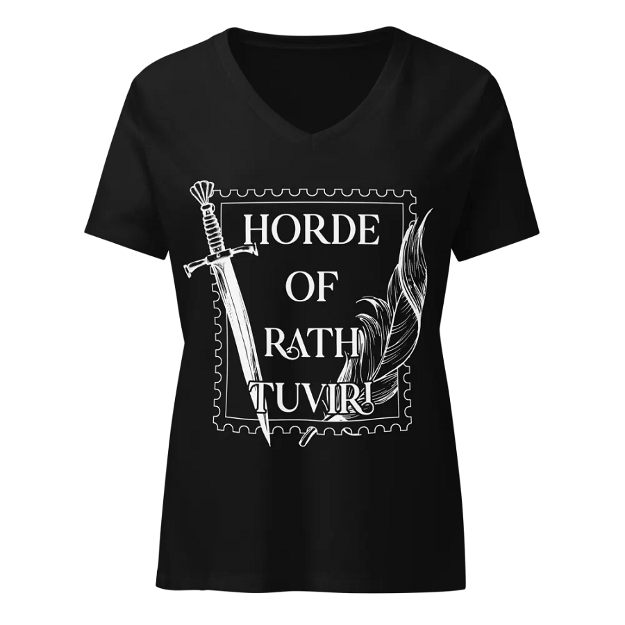 Rath Tuviri Bella+Canvas Women's Relaxed V-Neck T-Shirt product image (9)
