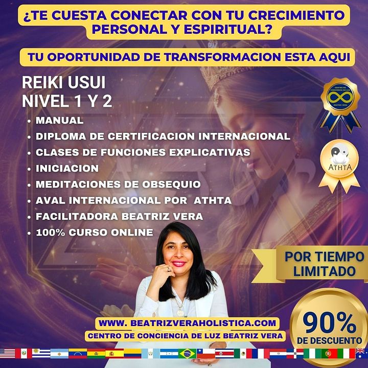 Reiki usui nivel 1 y 2 (clases diferidas digitales) product image (1)