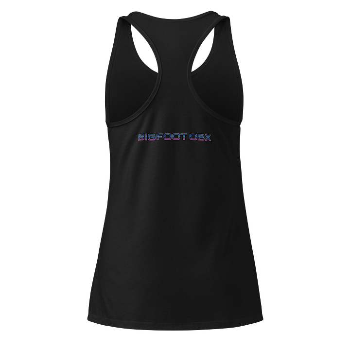 Destination Bigfoot Bronco Synthwave Next Level Women's Racerback Tank Top (Multi Color Options) product image (6)
