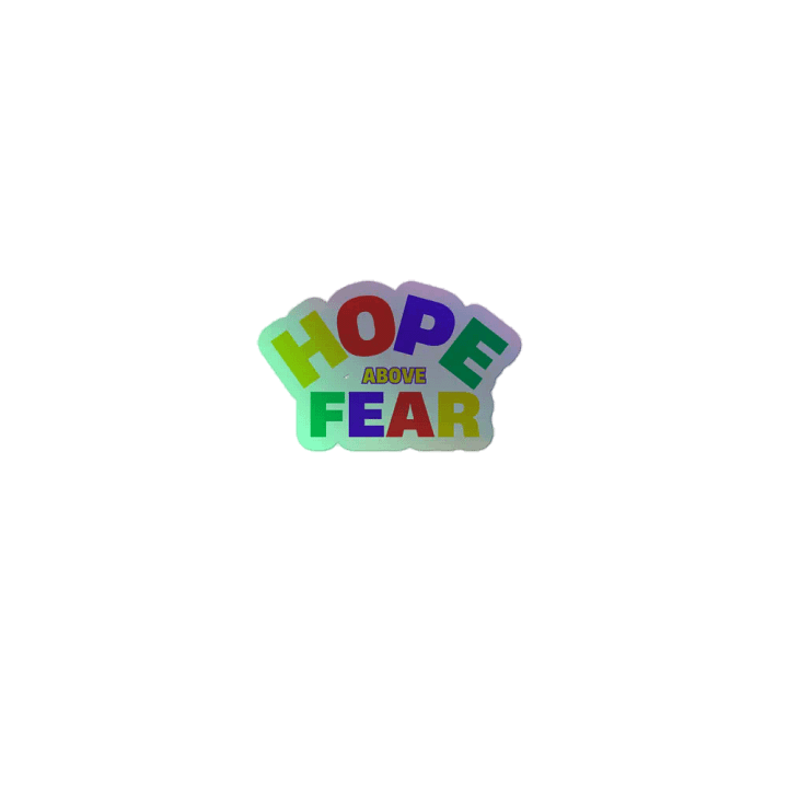 Vibrant Hope Above Fear Sticker Set product image (1)