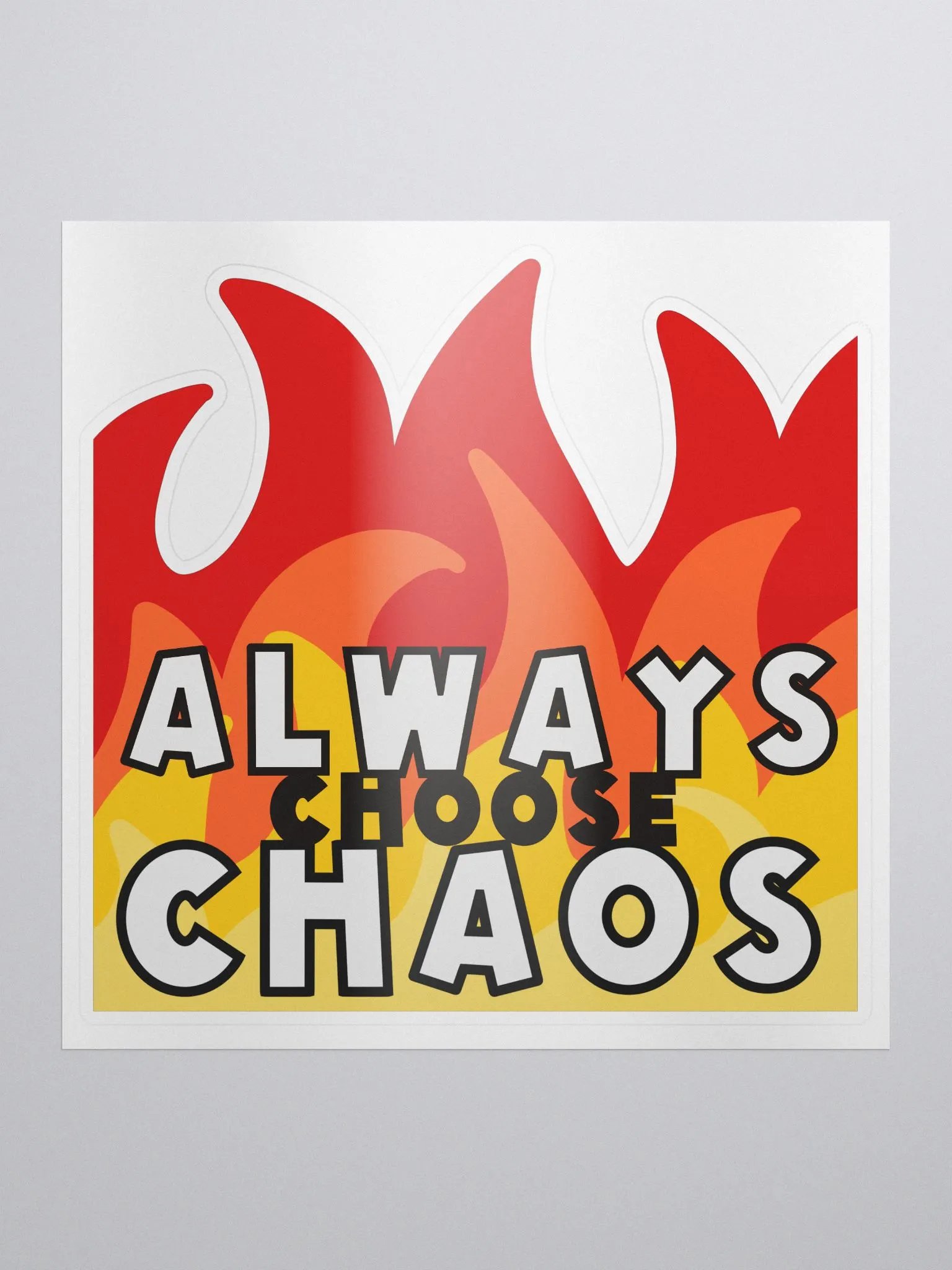 Chaos Kiss Cut Sticker product image (1)