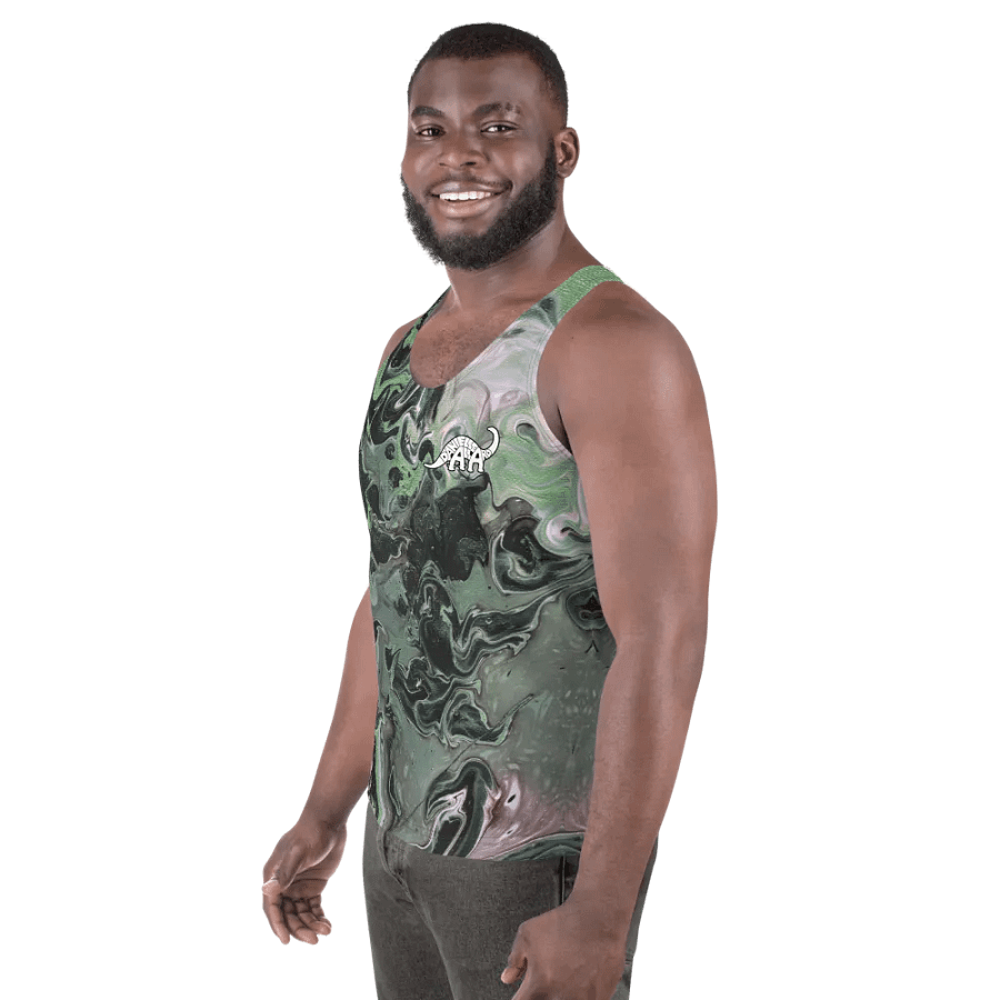 Metallic Green Fluid Acrylic Tank Top product image (5)