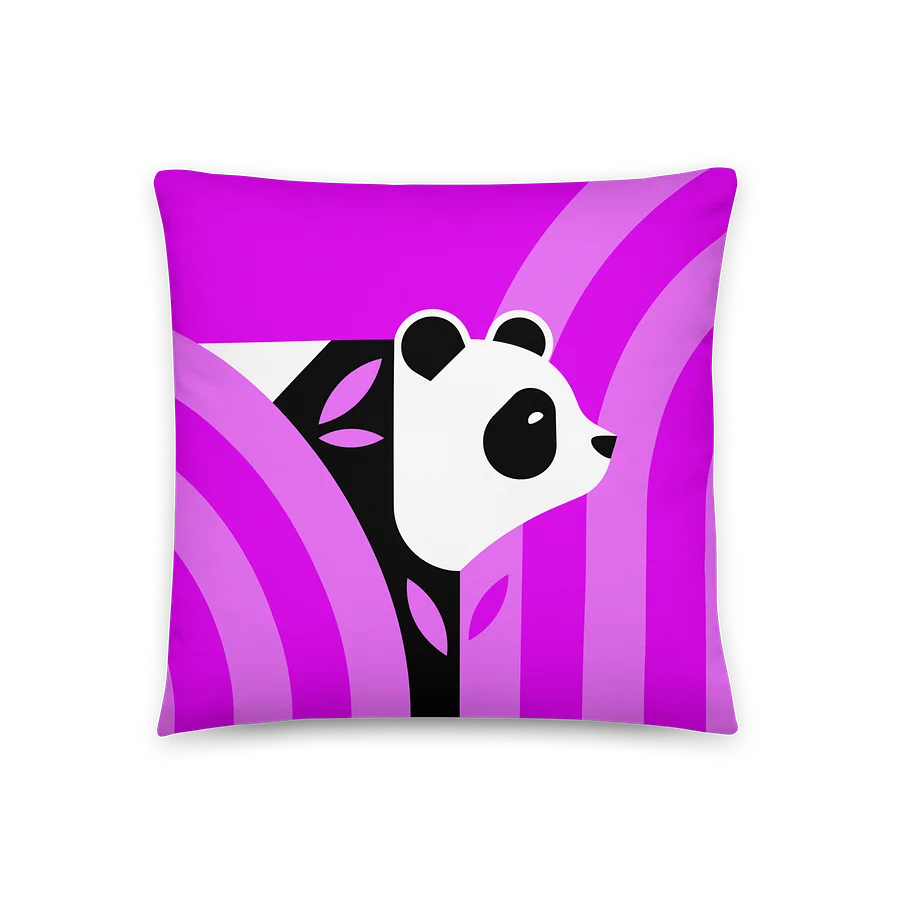 Pandas Are Here Pillow (Purple) Image 2