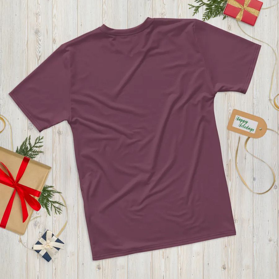 Plain Deep Purplish Red Soft Summer Men's Crewneck Polyester Heavyweight Premium T-Shirt by Treasure Pie product image (12)