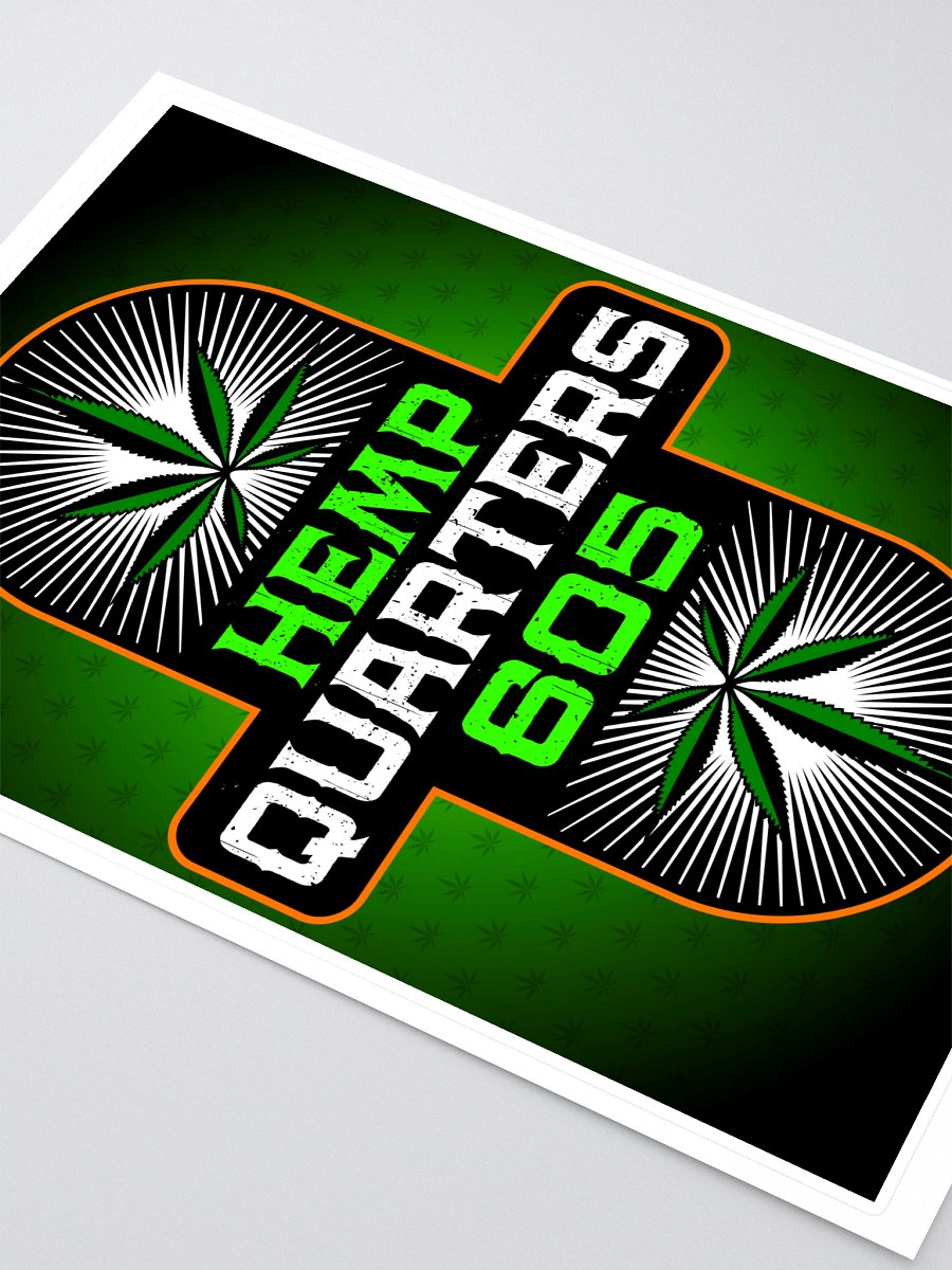 Hemp Quarters Sticker (5.83