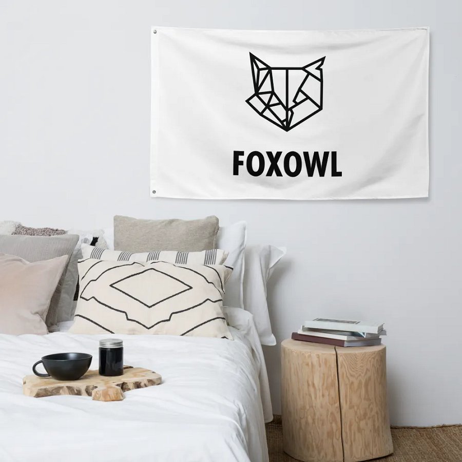 FOXOWL FLAG (WHITE) product image (4)