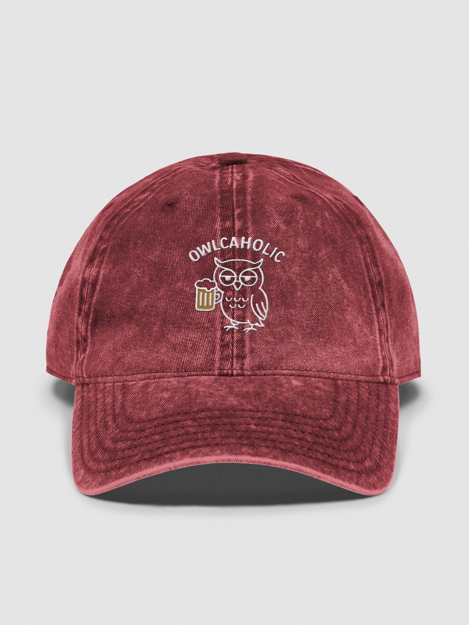 Owlcaholic Vintage Dad Hat product image (1)
