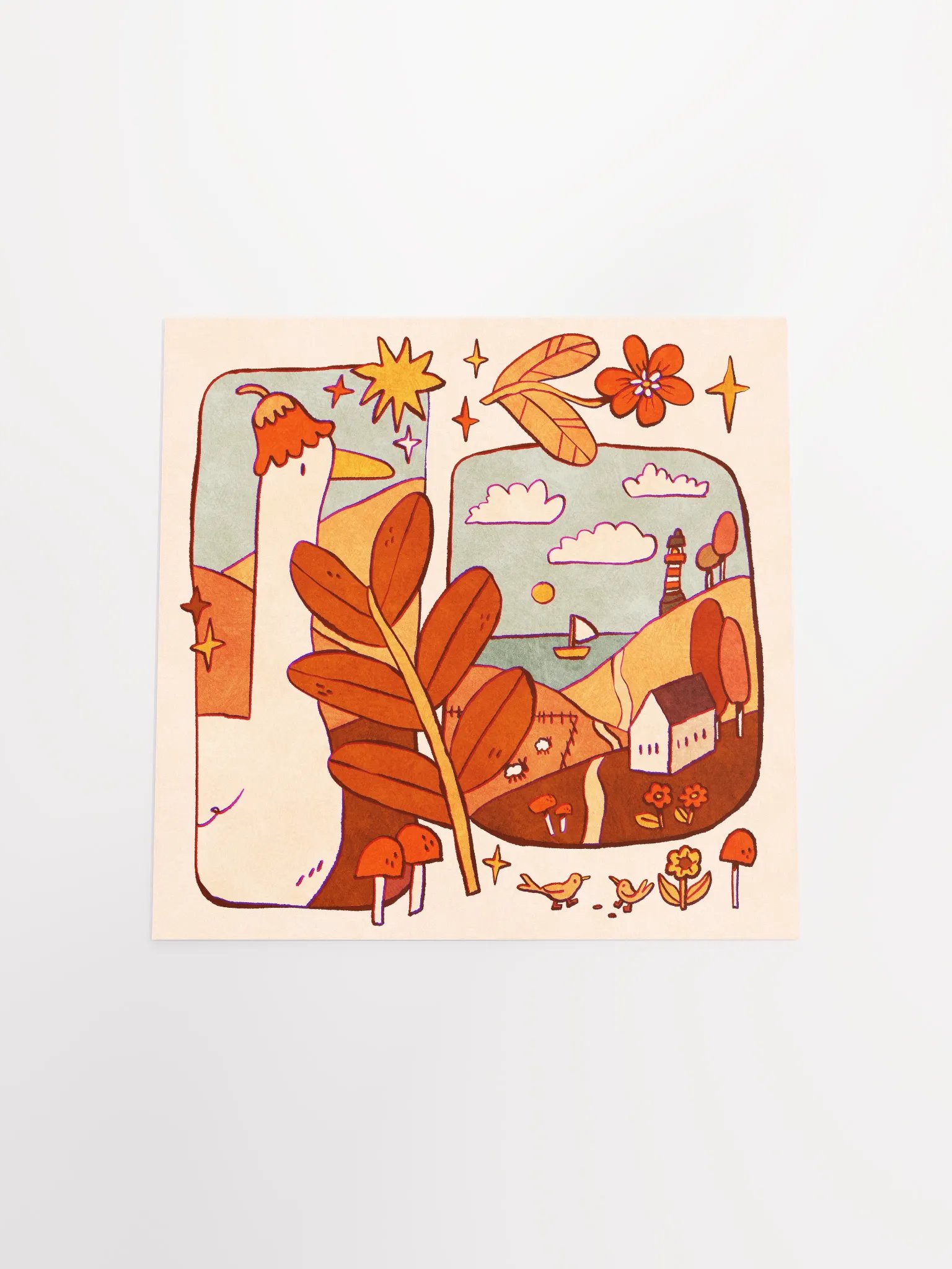 Goose & Landscape Print product image (5)
