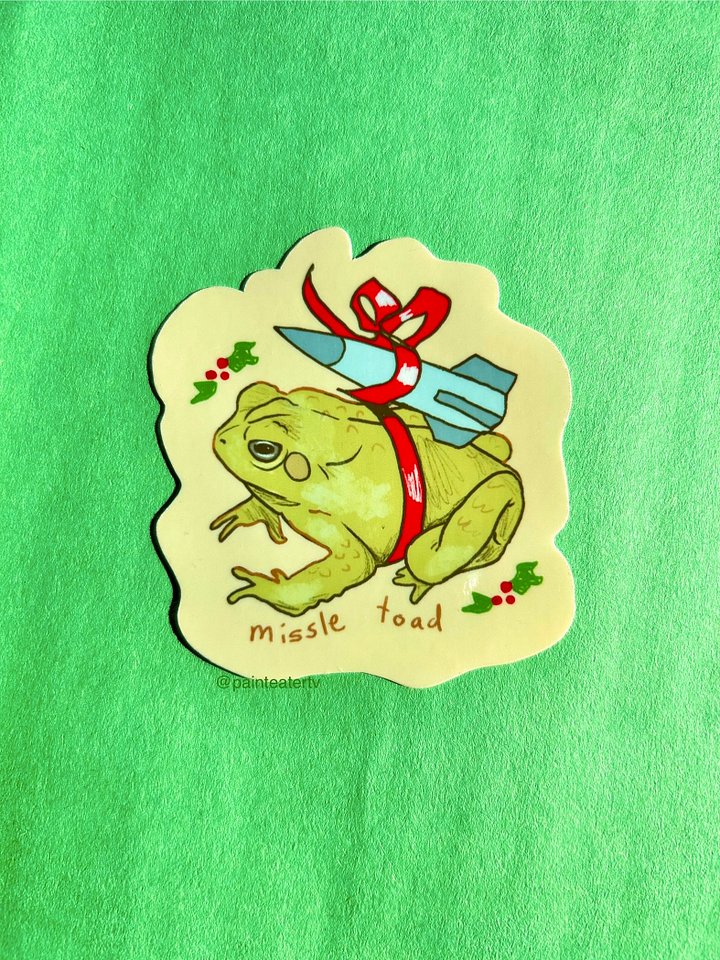 Missile Toad Sticker product image (1)