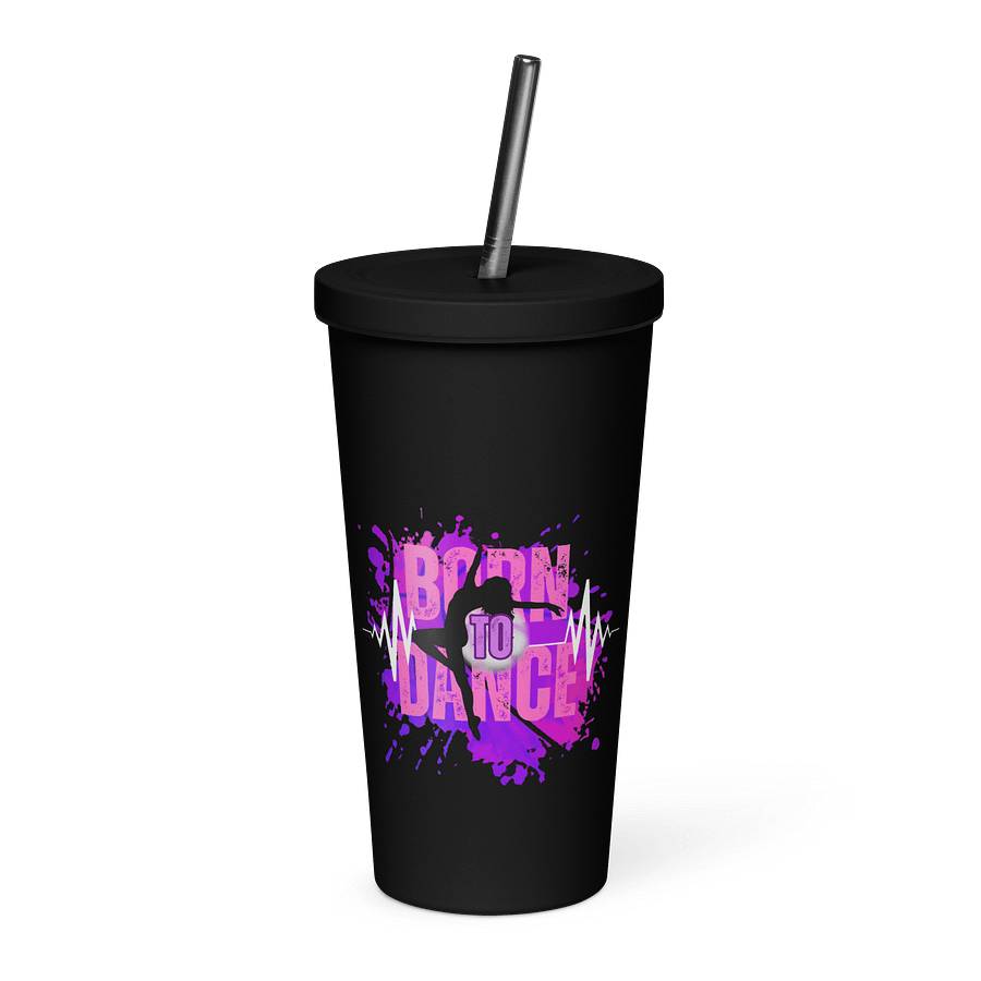 Born to Dance Vibrant Beats Her Silhouette Insulated Tumbler product image (7)