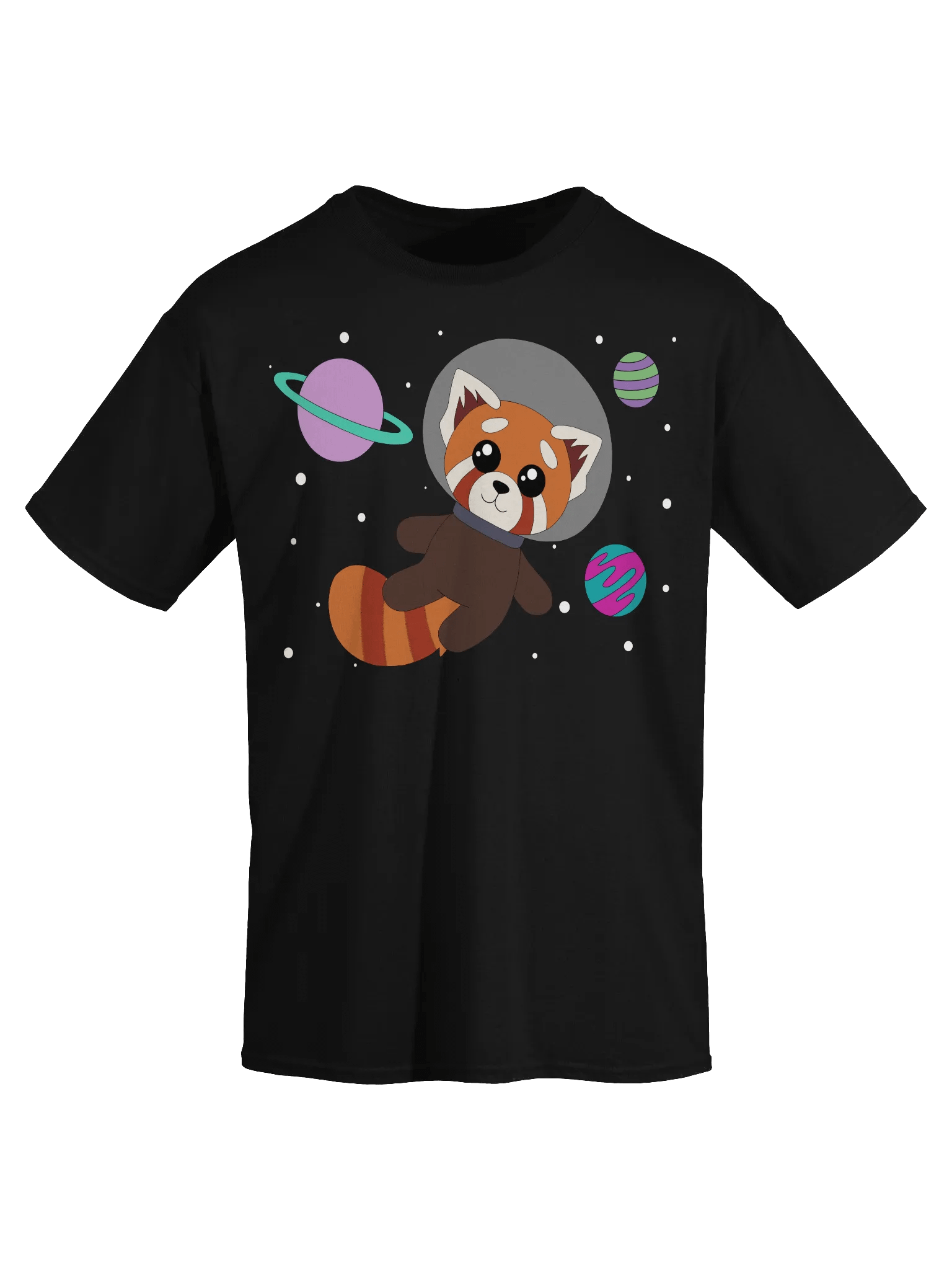 Red Panda Space T-shirt product image (12)