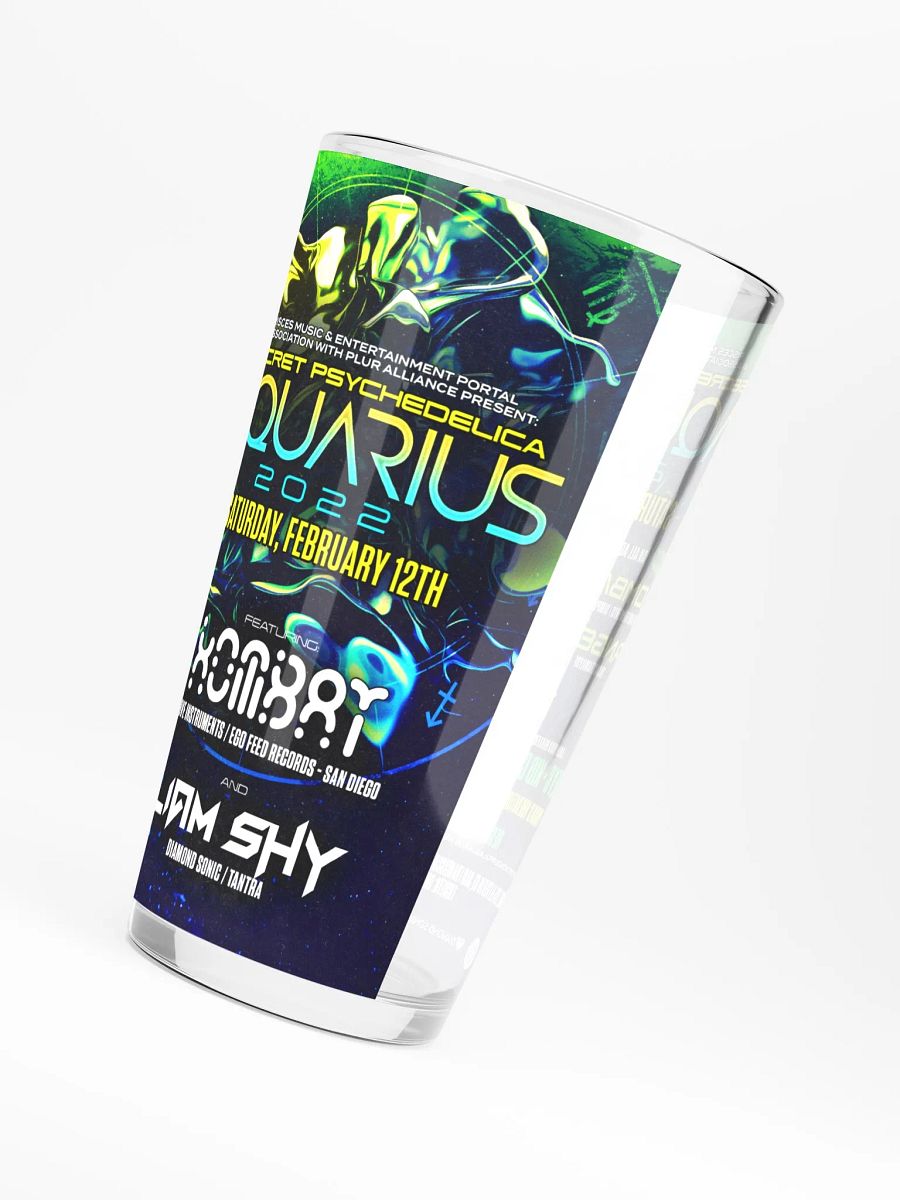Aquarius 2022 Shaker Pint Glass product image (4)
