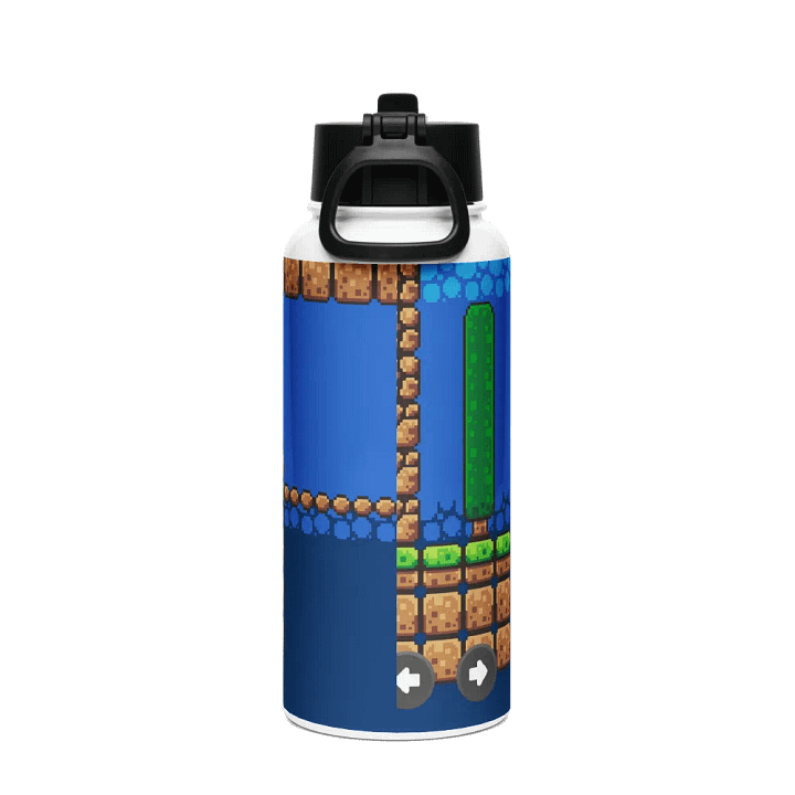 Pixel Adventure rorun Stainless Steel Water Bottle product image (2)